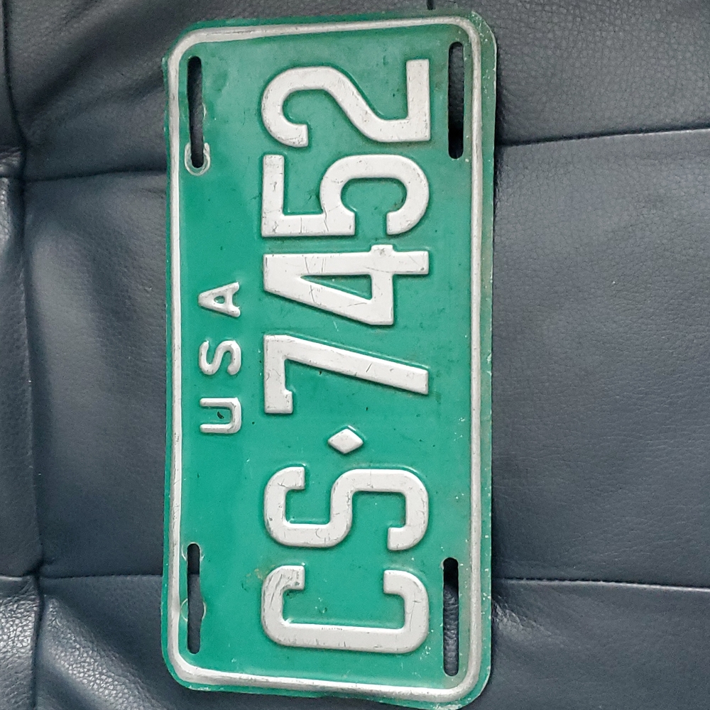 Vintage US Armed forces license plate